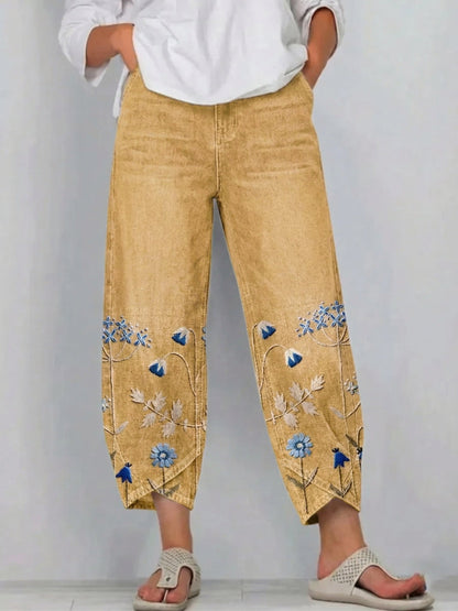 Avery™ | Chic Embroidered Casual Trousers