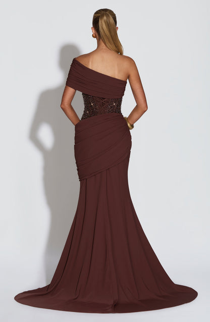 Lily Gown - Plum Brown