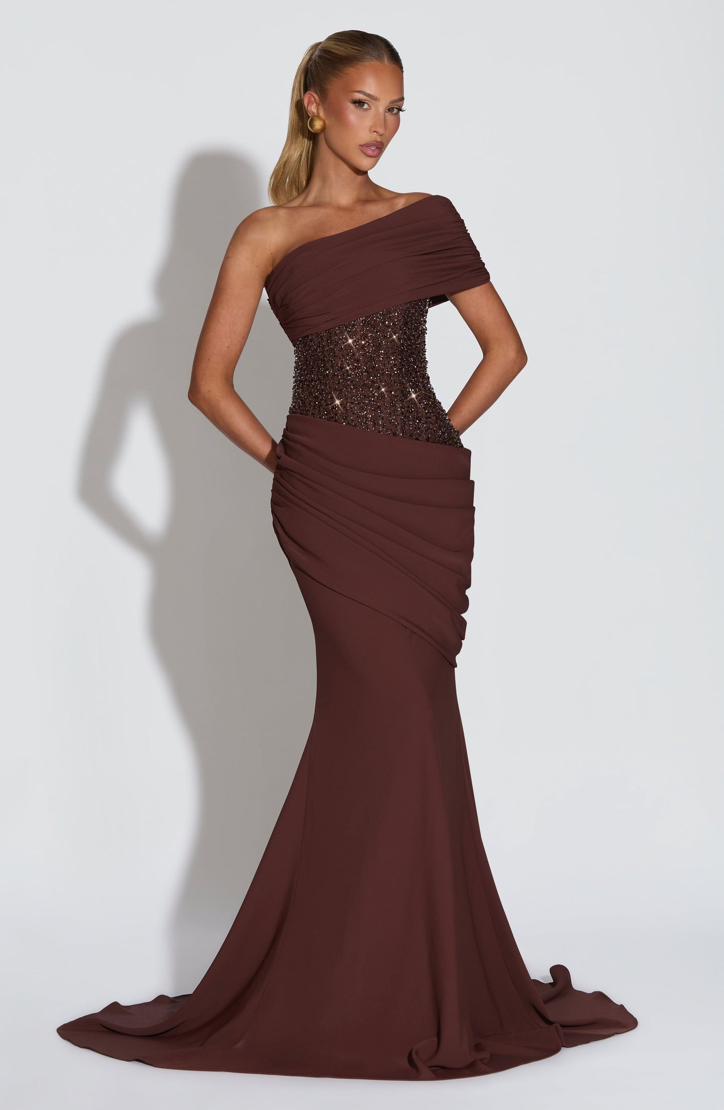 Lily Gown - Plum Brown