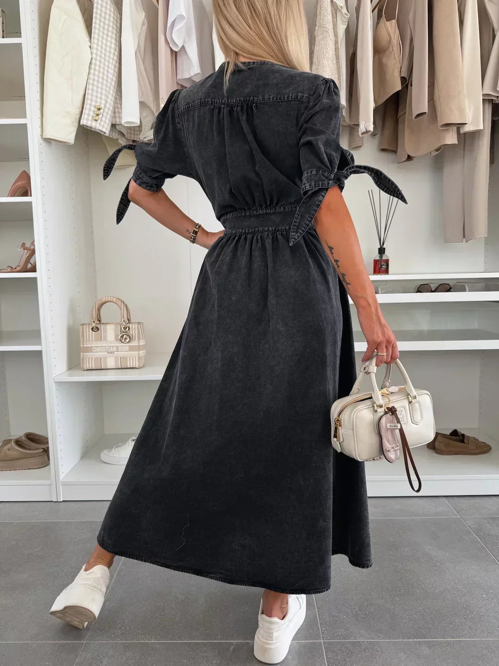 Ivy™ Elegant denim dress