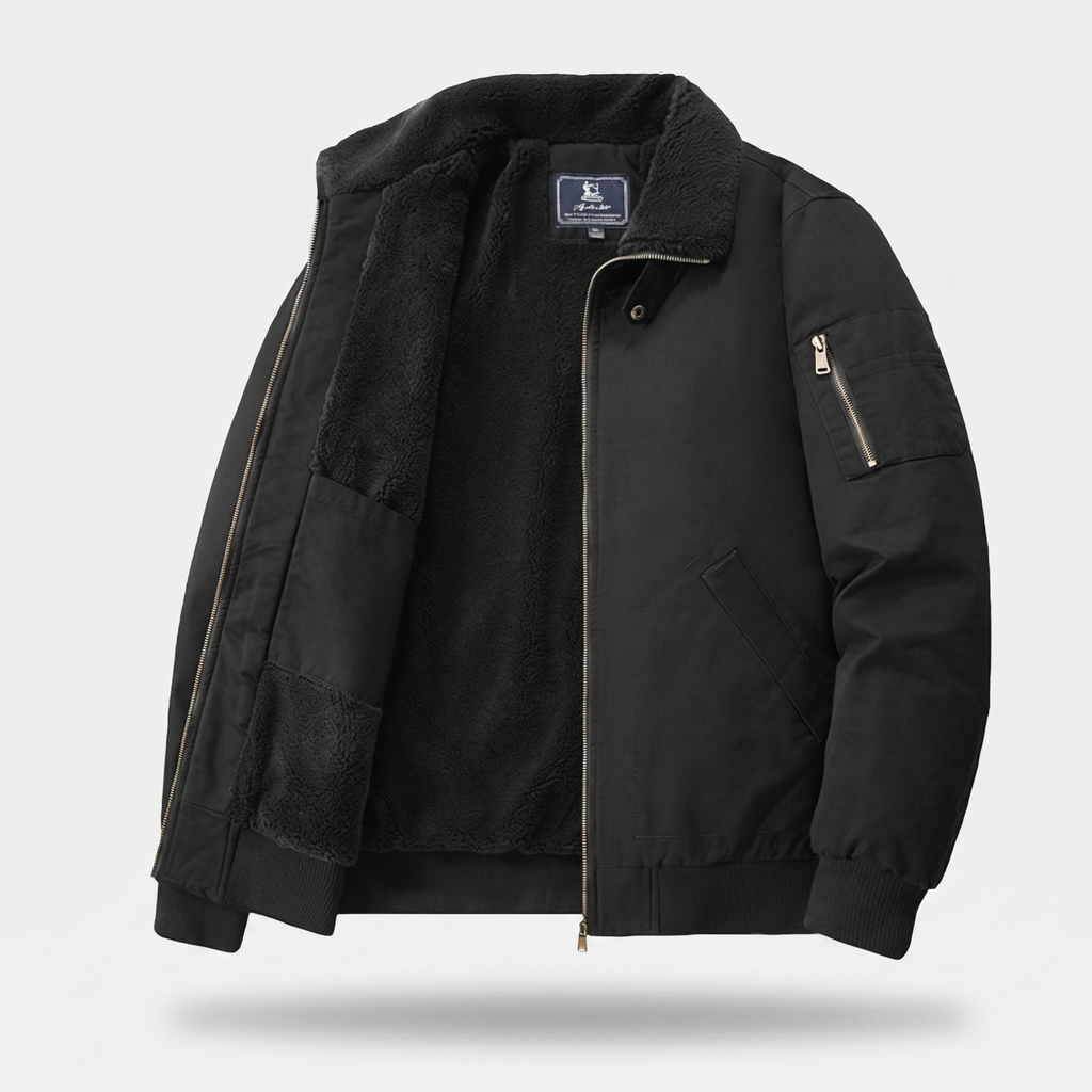 GRAHAM FLEECE BOMBER JACKET