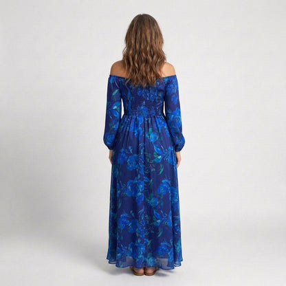 ARVELYNE™  | Off Shoulder Floral Maxi Dress
