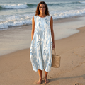 Sienna | Leaf Print Midi Dress