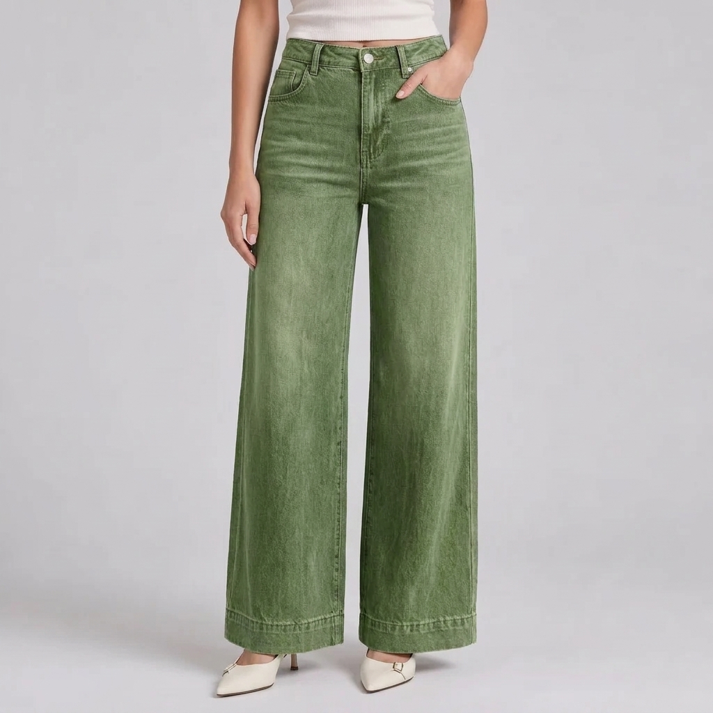CHLOÉ WIDE-LEG JEANS WITH A SLIMMING EFFECT