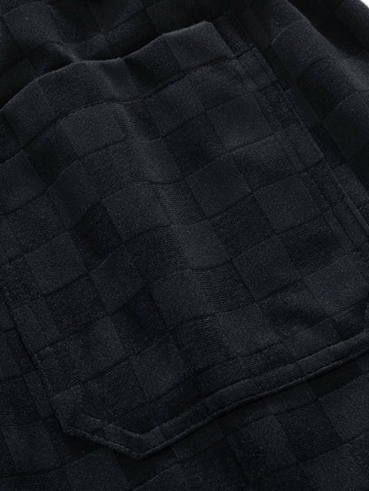 Checkerboard Straight Leg Pants