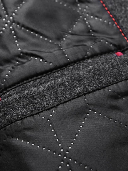 Funnel Neck Woolen Overcoat