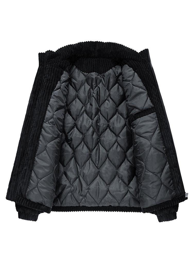 Quilted Lined Corduroy Coat
