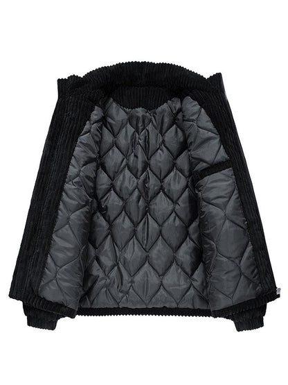 Quilted Lined Corduroy Coat