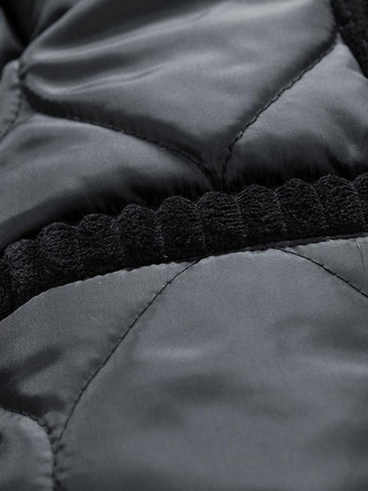 Quilted Lined Corduroy Coat