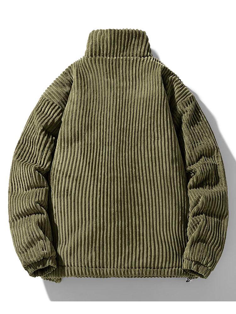 Quilted Lined Corduroy Coat