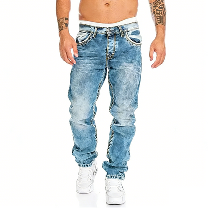 Men’s stretch jeans – minimalist, summer emo
