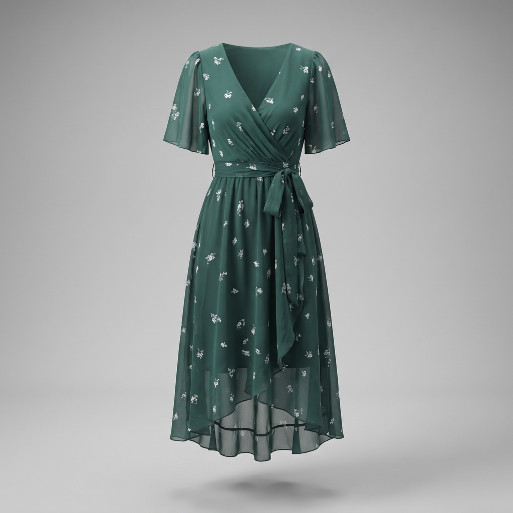LUNETH FLUID V DRESS