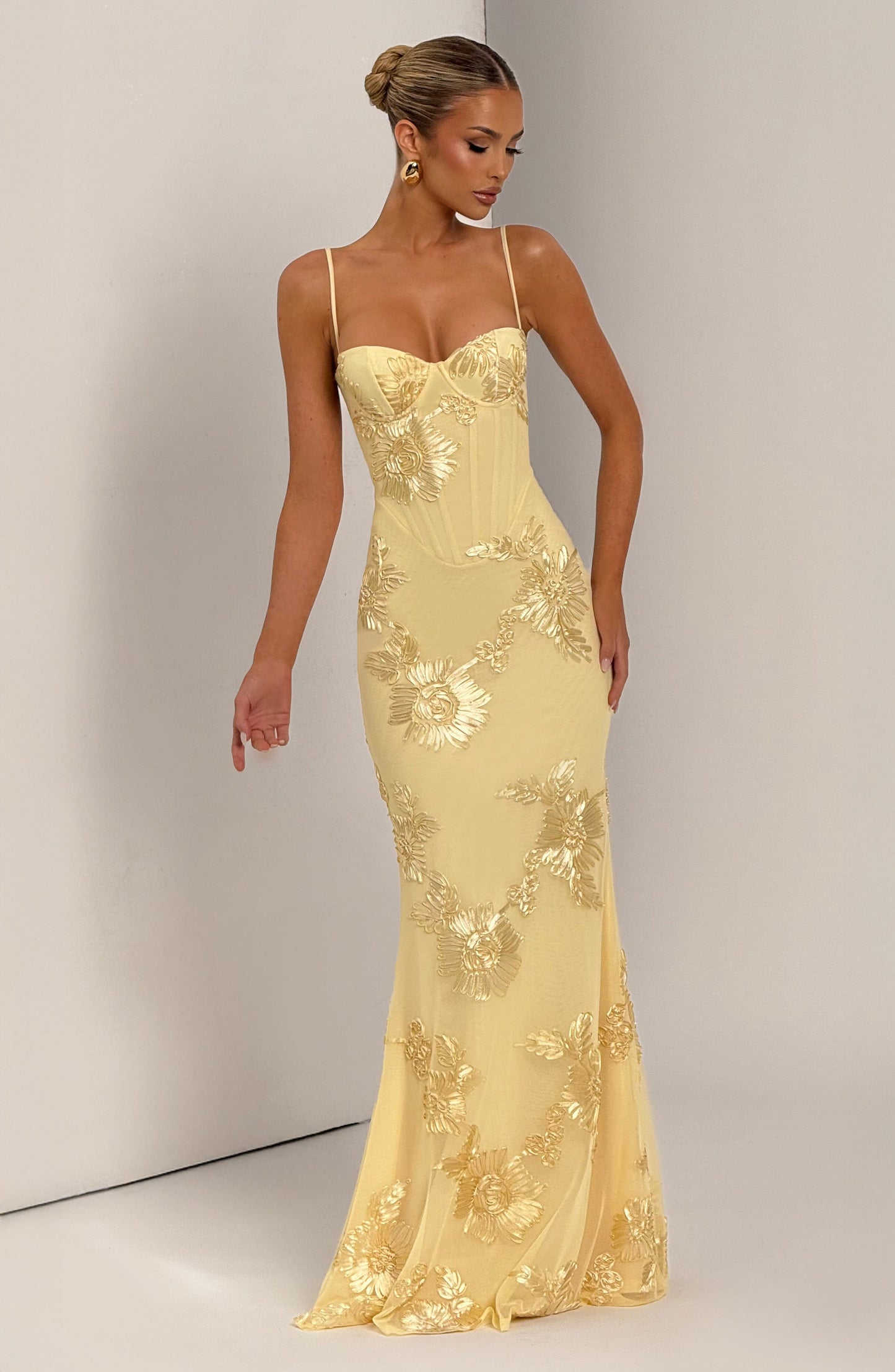 Lily Maxi Dress - Lemon