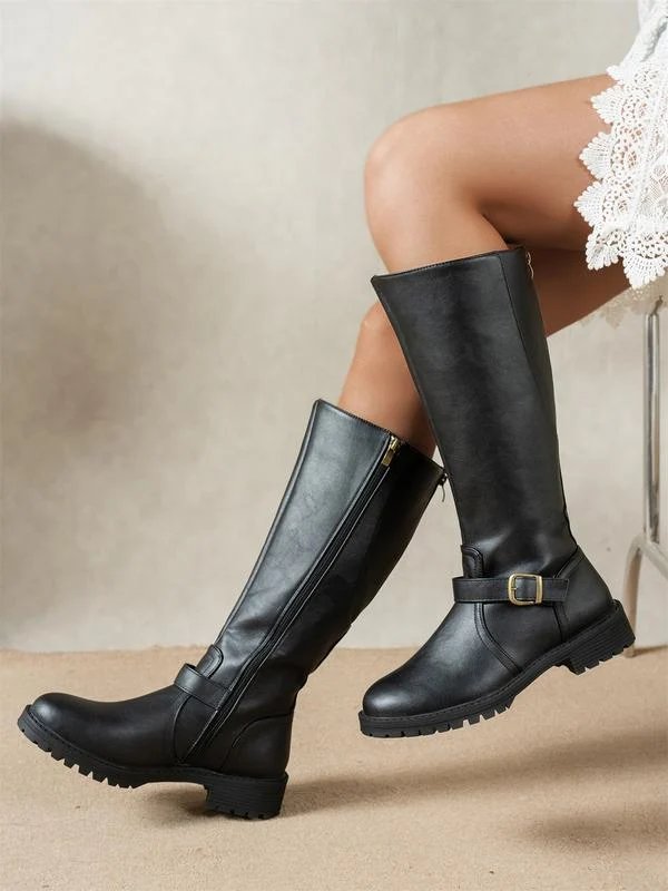 ELISE EXTENDED BOOTS WITH SIDE ZID