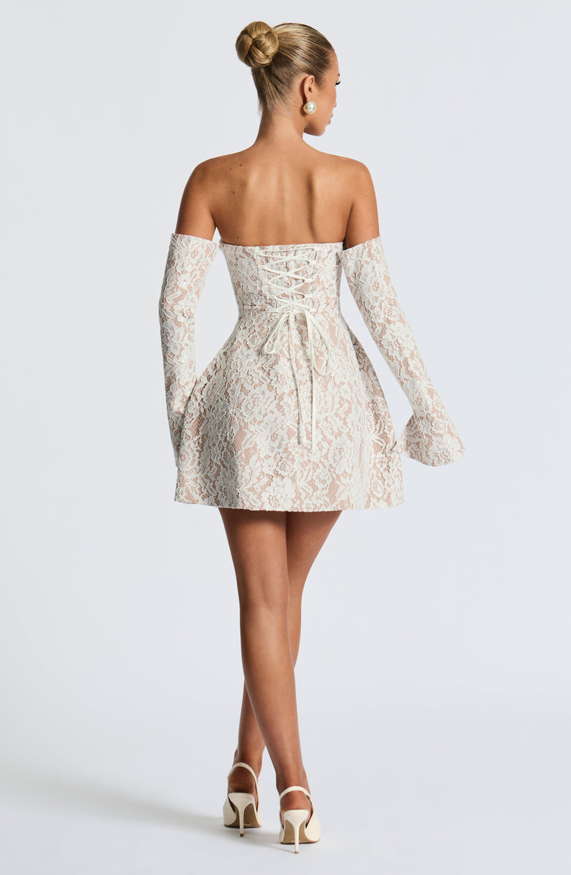 Lily Mini Dress - Ivory