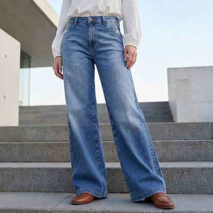 Mia – High-Waisted Wide-Leg Jeans
