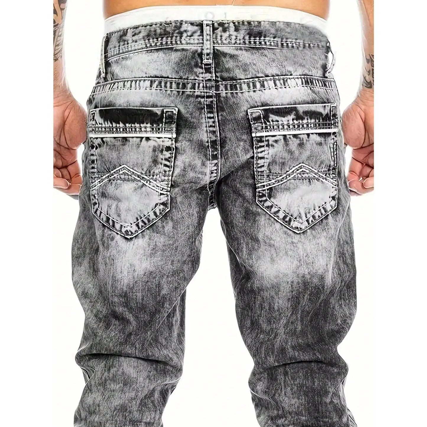 Men’s stretch jeans – minimalist, summer emo