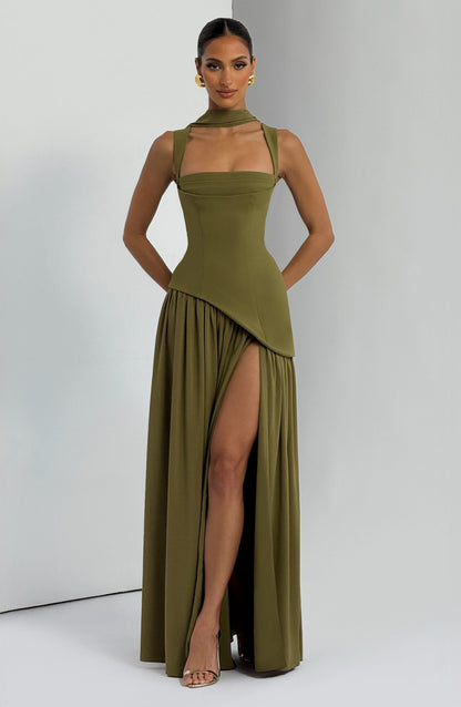 ISLA Maxi Dress - Deep Olive