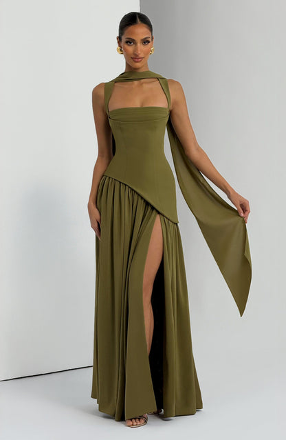 ISLA Maxi Dress - Deep Olive