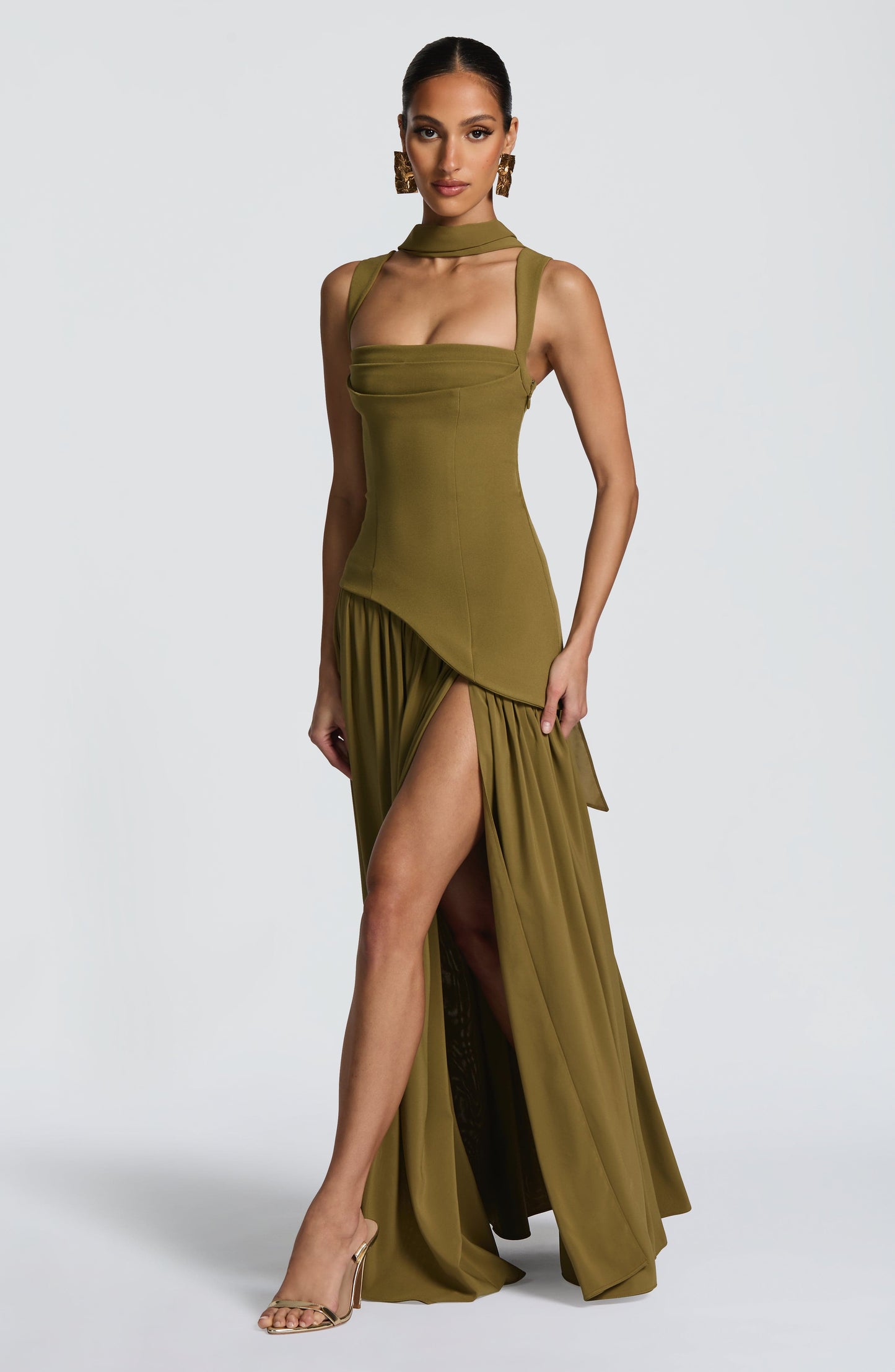 ISLA Maxi Dress - Deep Olive