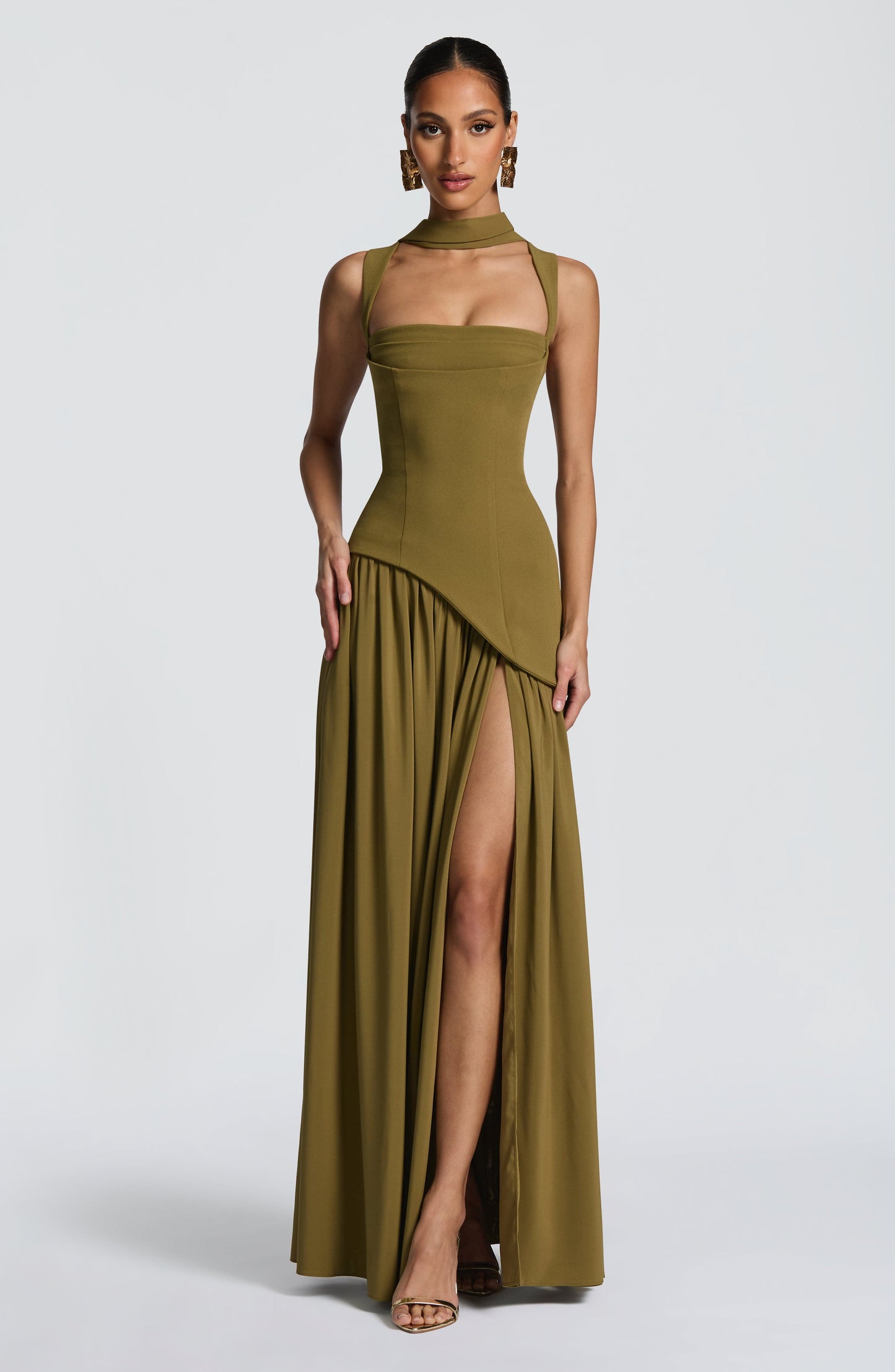 ISLA Maxi Dress - Deep Olive