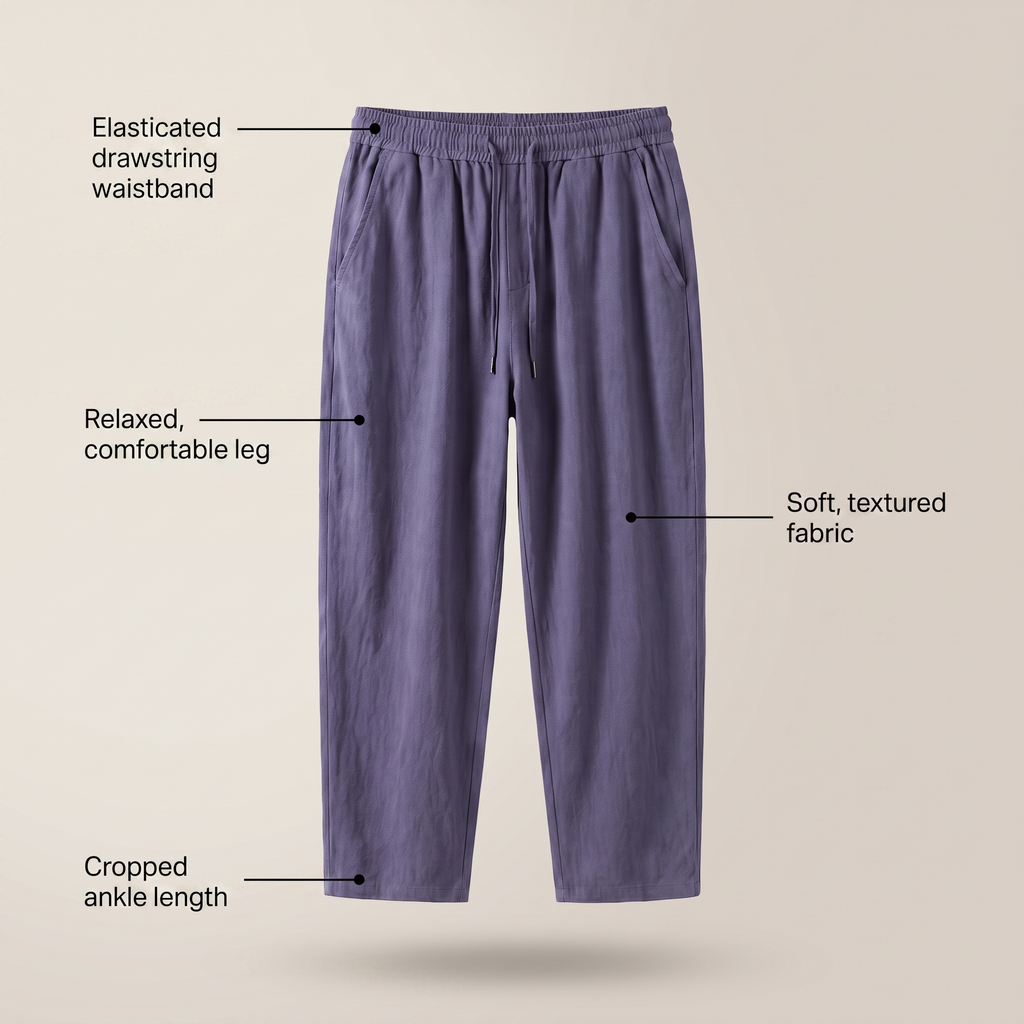 URBAN CROPPED COTTON PANTS