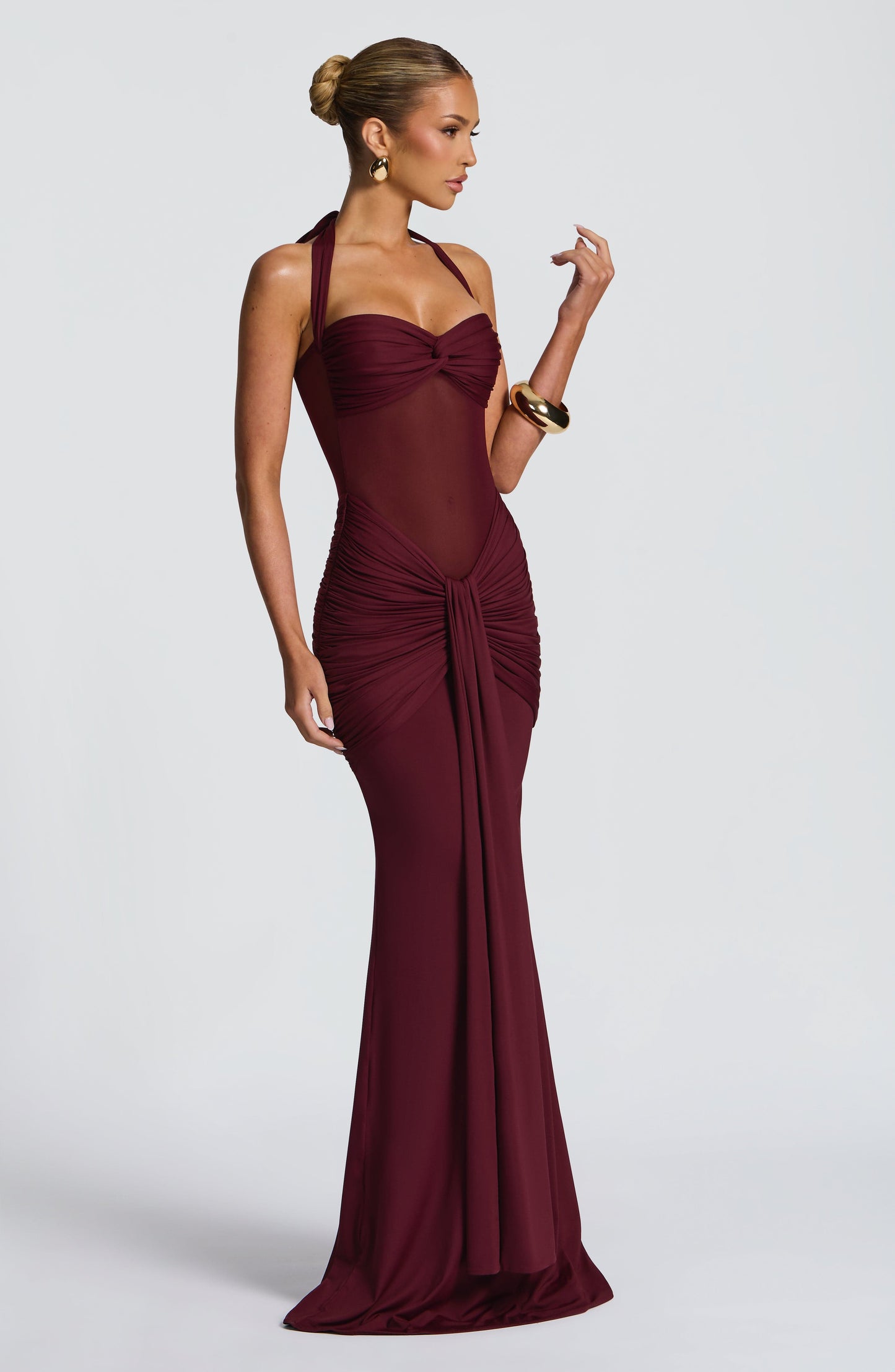 Lily Maxi Dress - Cherry Lacquer