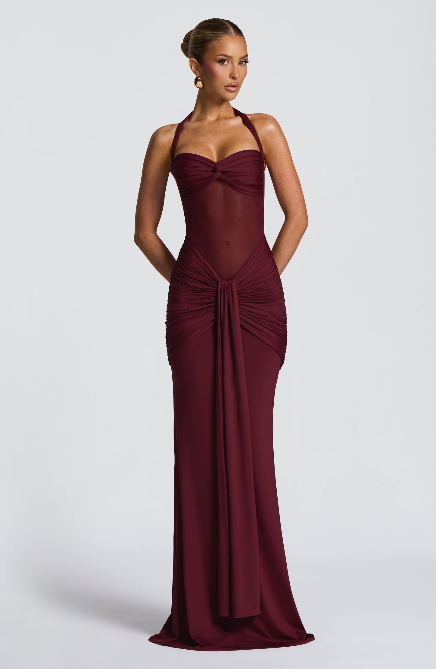 Lily Maxi Dress - Cherry Lacquer