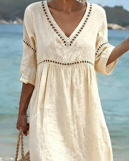 Evelyn™ | Casual Broderie Dress