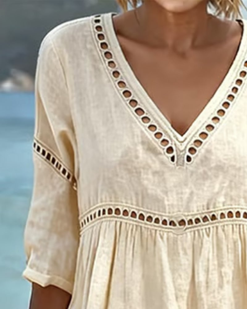 Evelyn™ | Casual Broderie Dress