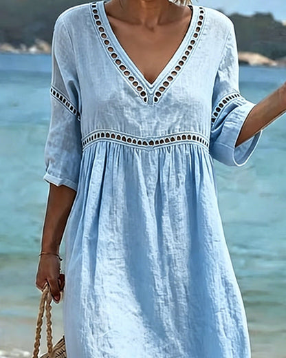 Evelyn™ | Casual Broderie Dress