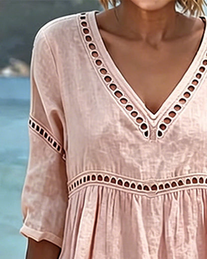 Evelyn™ | Casual Broderie Dress