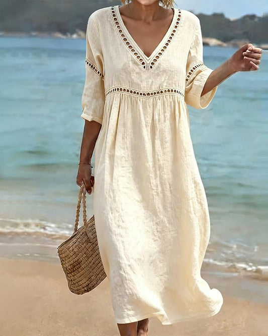 Evelyn™ | Casual Broderie Dress